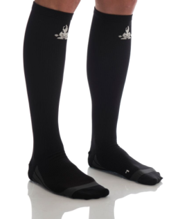 Bank Athletic Kompressionsstrømpe Sort/Hvid