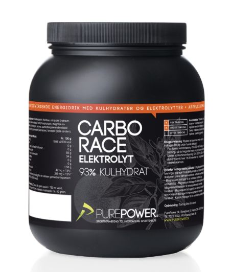 Pure Power Carbo Race Elektrolyt Appelsin 1,5 Kg